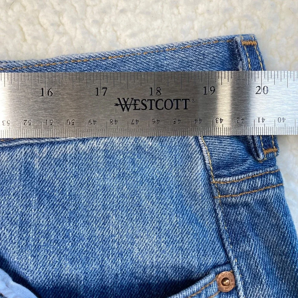 Levis 550 Relaxed Fit Straight Leg Pure Cotton Denim Jeans Mens 42x30 Red Tab